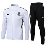 Chándal Real Madrid 2025/26-white (Cremallera larga)